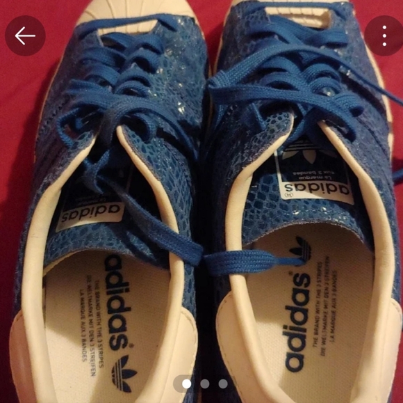 Adidas blue sparkle sneakers - Picture 3 of 4